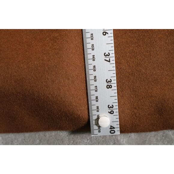 Shaquille O'Neal Coat Mens 4XL Tall Brown Wool Blend Overcoat 2 Button Classic - Picture 4 of 7